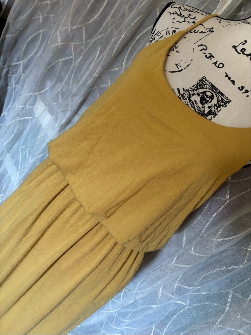 Mustard Yellow Sleeveless Womens Maxi Dress
